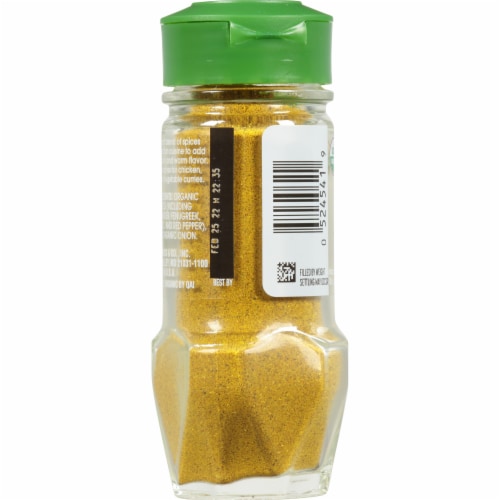 McCormick Gourmet Organic Curry Powder Perspective: back
