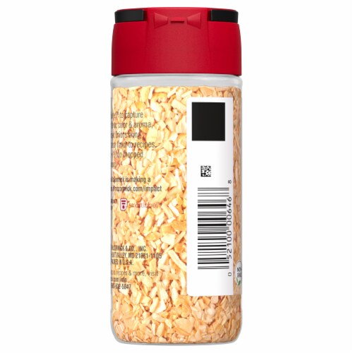 McCormick® Minced Onions Shaker Perspective: back