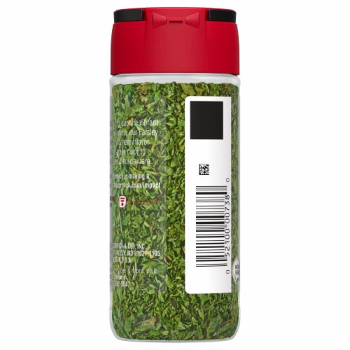 McCormick Parsley Flakes Perspective: back