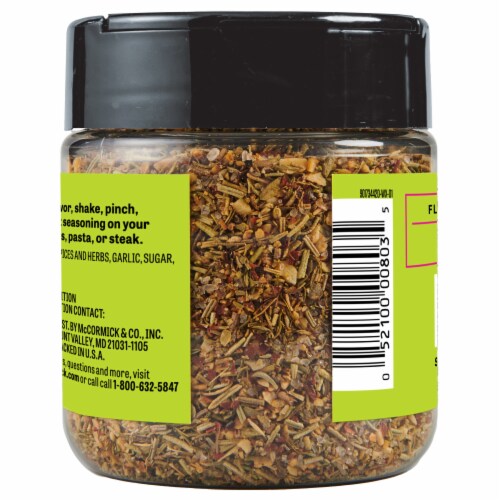 McCormick Flavor Maker Veggie Topping Flavor Maker Seasoning Perspective: back