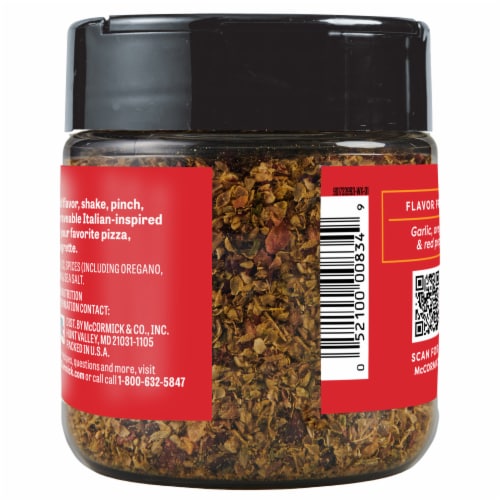McCormick Flavor Maker Pizza Topping Seasoning Perspective: back