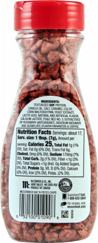 McCormick® Bac'n Pieces Bacon Flavored Chips Perspective: back