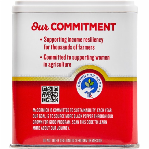 McCormick Pure Ground Black Pepper Perspective: back