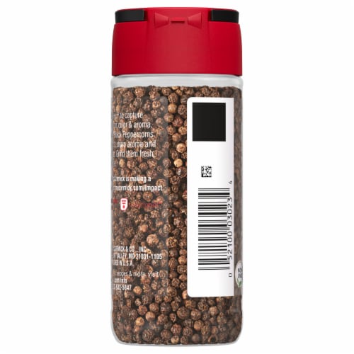 McCormick Whole Black Pepper Perspective: back