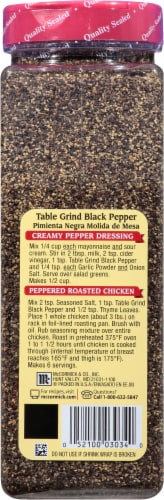 McCormick® Table Grind Black Pepper Perspective: back