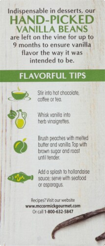 McCormick Gourmet™ Organic Vanilla Extract Perspective: back