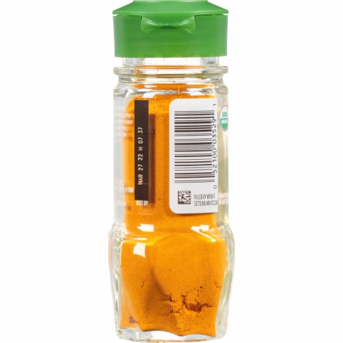 McCormick Gourmet Organic Ground Turmeric Perspective: back