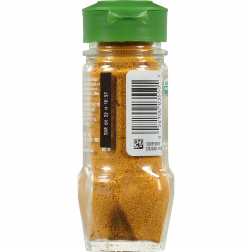 McCormick Gourmet Organic Hot Madras Curry Powder Perspective: back