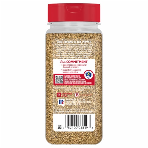 McCormick® Pure Ground Black Pepper Perspective: back