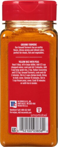 McCormick Ground Turmeric Perspective: back