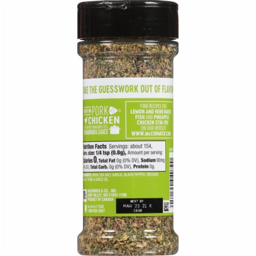 McCormick Salt Free Garlic and Herb Seasoning, 4.37 oz Mixed Spices &  Seasonings