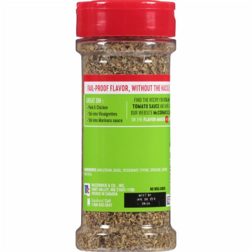 McCormick® Perfect Pinch® Italian Seasoning Perspective: back