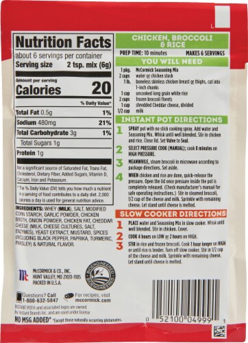 Mccormick instant pot chicken broccoli rice 2025