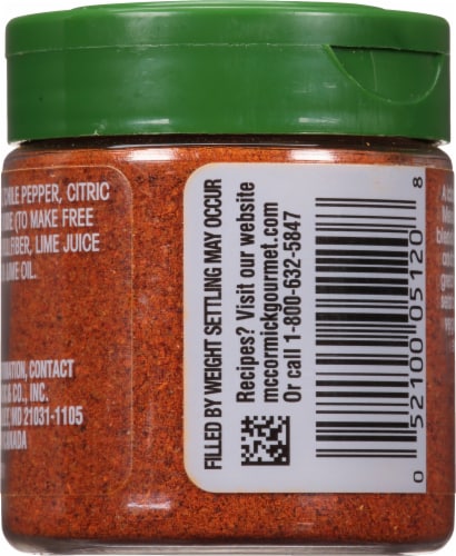 McCormick Gourmet™ Citrus Chile Seasoning Perspective: back