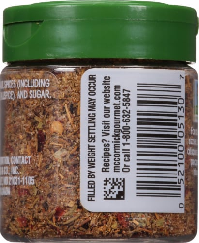 McCormick Gourmet™ Jamaican Jerk Seasoning Perspective: back