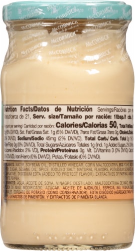 McCormick Balance™ Sesame Oil Mayonnaise Dressing Perspective: back
