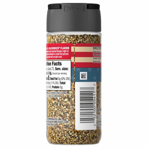 McCormick Grill Mates Smash Burger Seasoning Perspective: back