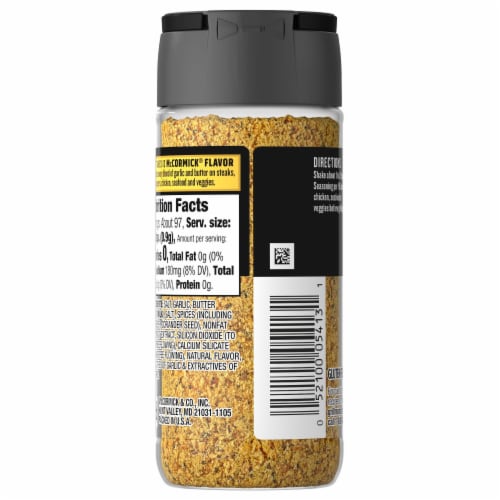 McCormick Grill Mates Garlic Butter Seasoning Perspective: back