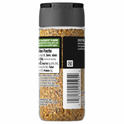 McCormick Grill Mates Dill Pickle Seasoning Perspective: back
