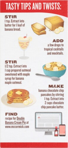 McCormick Banana Flavor Extract Perspective: back
