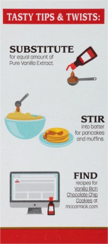 McCormick® Imitation Vanilla Flavor Perspective: back