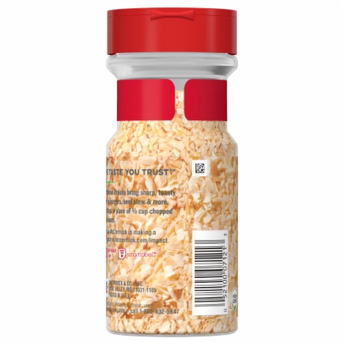 McCormick Minced Onions Perspective: back