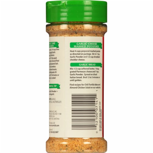 McCormick California Style Garlic Powder With Parsley Coarse Grind Blend Perspective: back