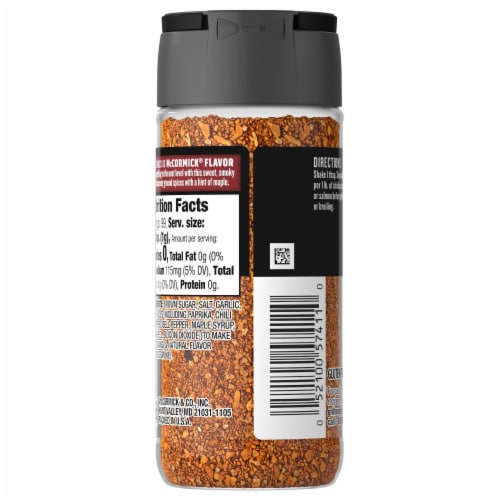 McCormick Grill Mates Smokehouse Maple Seasoning Perspective: back