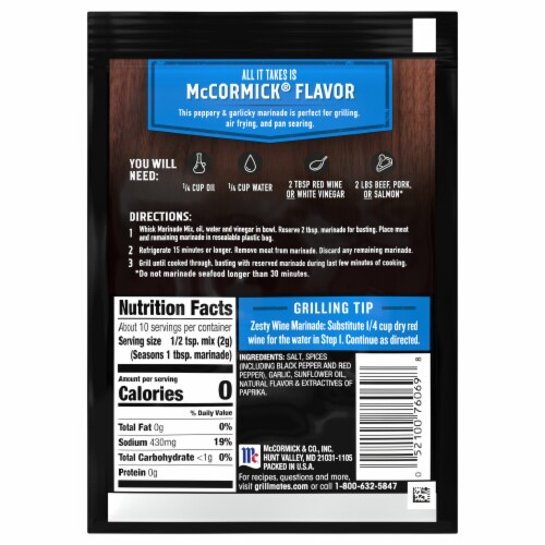 McCormick Grill Mates Montreal Steak Marinade Seasoning Mix 0.71 oz Harris Teeter