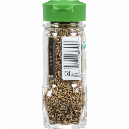McCormick Gourmet Organic Thyme Leaves Perspective: back