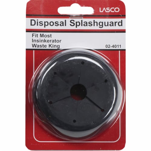 Lasco Black Rubber Disposer Splash Guard 02-4011 Perspective: back