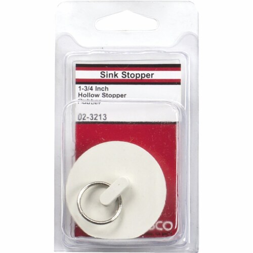 Lasco Hollow 1-3/4 In. White Sink Rubber Drain Stopper 02-3213 Perspective: back
