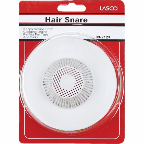 Lasco 1-1/2 In. White Hair Snare Tub Drain Strainer 09-2123 Perspective: back