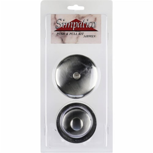 Lasco 1-1/4 In. Waste Shoe and Bathtub Drain Stopper Kit in Satin Nickel 34899SN Perspective: back