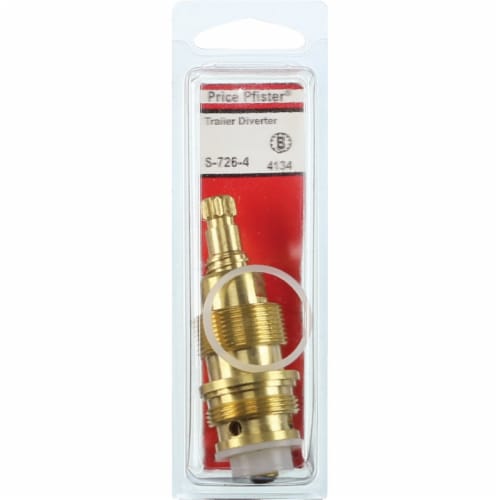 Lasco Price Pfister No. 4134 Hot/Cold Brass Bathtub Stem S-726-4 Perspective: back