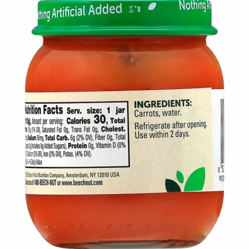 Beech-Nut® Stage 2 Sweet Carrots Baby Food Perspective: back
