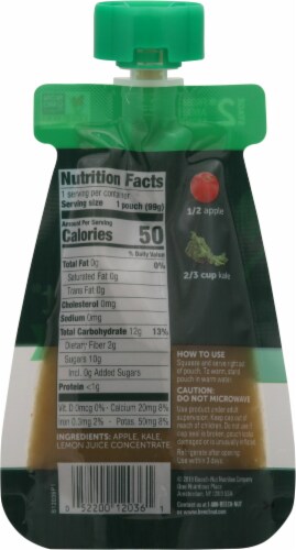 Beech-Nut® Naturals Stage 2 Apple & Kale Baby Food Pouch Perspective: back