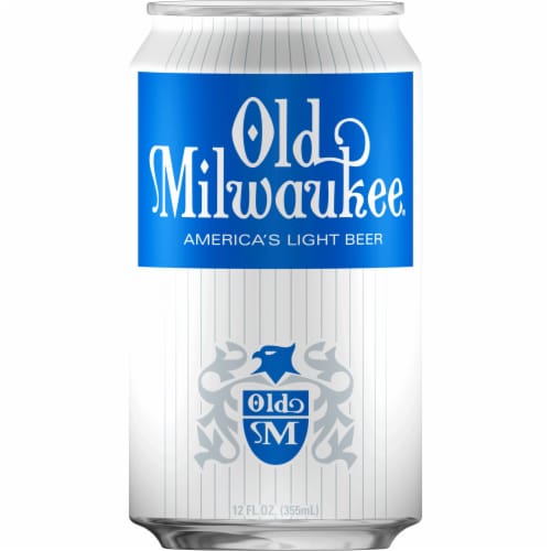 Old Milwaukee Light Lager Domestic Beer Perspective: back