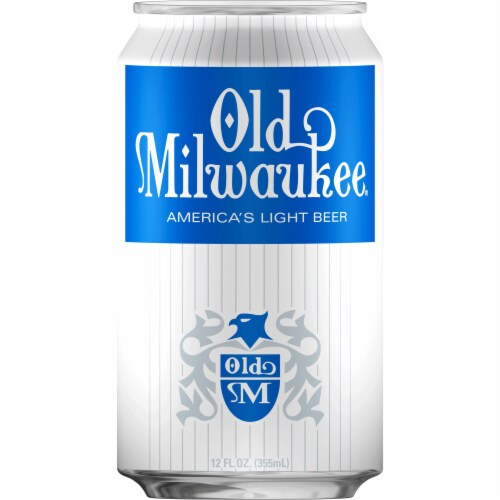 Old Milwaukee Light Lager Domestic Beer Perspective: back