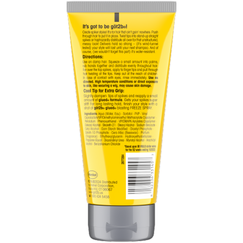 Got2b Glued Styling Spiking Hair Gel Screaming Hold Water-Resistant Perspective: back