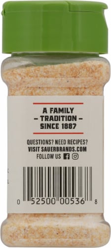 Sauer's® Garlic Salt Perspective: back