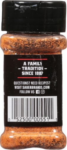 Sauer's® Steak Grill Seasoning Perspective: back