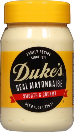 Dukes Mayonnaise- 8oz Jar Perspective: back
