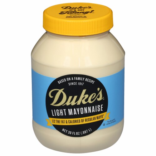 Duke's Mayonnaise, Light Mayo - 30 oz Jar Perspective: back