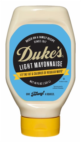 Dukes Mayonnaise Light- 18oz Squeeze Perspective: back