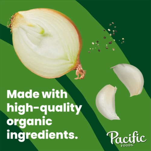 Pacific Foods® Low Sodium Organic Beef Broth Perspective: back