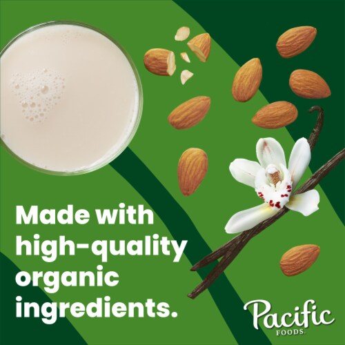 Pacific Foods™ Organic Unsweetened Vanilla Almond Plant-Based Beverage Perspective: back