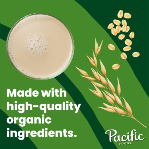 Pacific Foods® Original Organic Oat Milk Carton Perspective: back