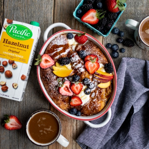 Pacific Foods™ Unsweetened Original Hazelnut Plant-Based Beverage Perspective: back