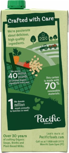 Pacific Foods™ Organic Oat Milk Cumin Carrot Soup Perspective: back